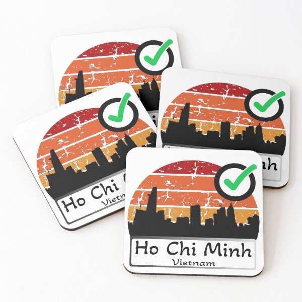 Item preview, Asia Vietnam ho chi minh vintage silhouette designed and sold by WhereIsTravis.