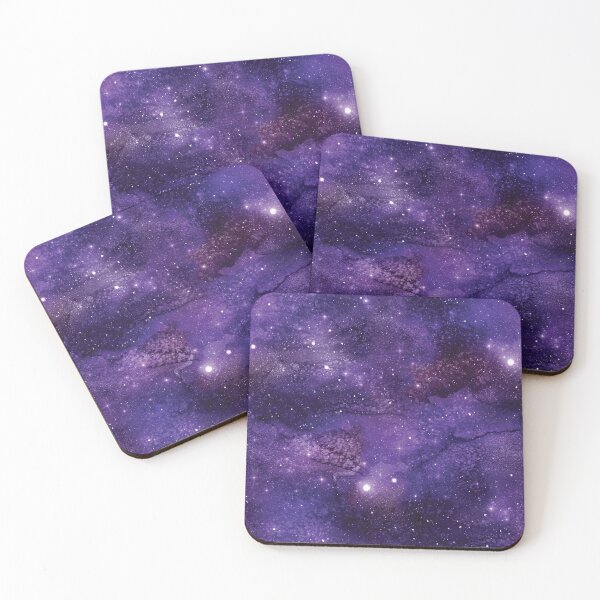 Aperçu de l'œuvre Aquarelle Fantasy Galaxy avec des étoiles créée et vendue par MagicalTexture.