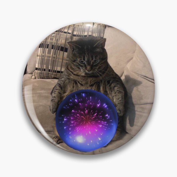 Item preview, Pondering His Orb - Kitten Wizard designed and sold by RarePNGs.