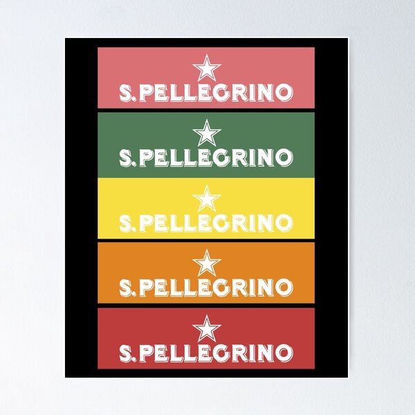 Acqua S. Pellegrino Italy Vintage Food&drink Poster Poster Paper