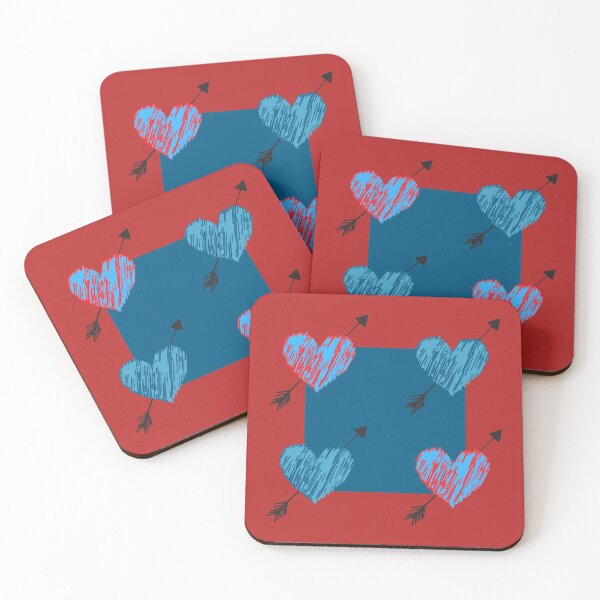 Item preview, Pierced Quad Heart designed and sold by JockArts.