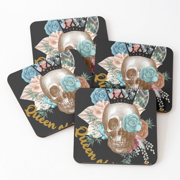 Item preview, QUEEN OF THE LAB FLORAL SKULL MEDICAL LAB TECH SCIENTIST Classic designed and sold by Nhimayy.