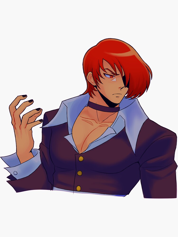 IORI YAGAMI Sticker for Sale by d0gswithknives