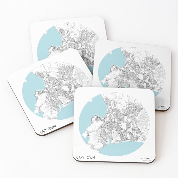 Item preview, Cape Town City Map of South Africa - Circle designed and sold by deMAP.