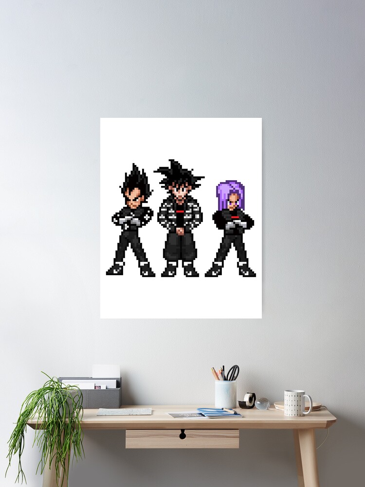 Goku Drip Pixel By Any Means Necessary Poster for Sale by CheppyStore