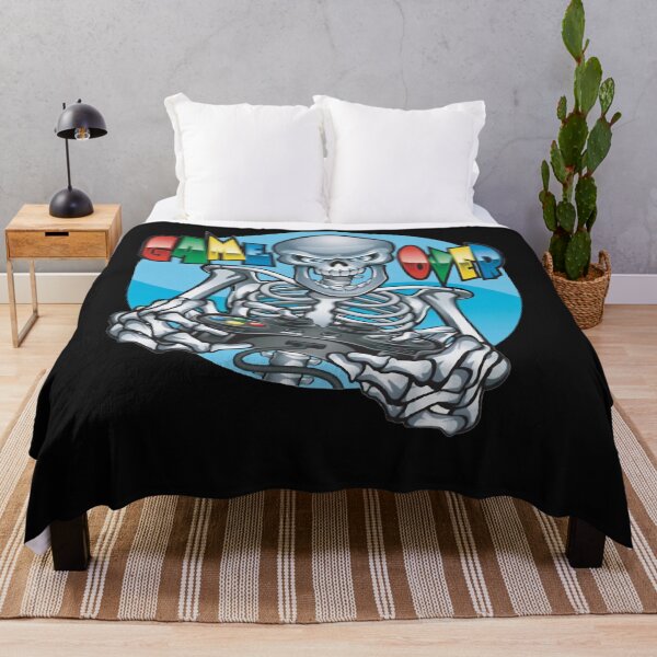 Item preview, Skeleton Game Over - Skull Gamer Classic T-Shirt.png designed and sold by Craiglowski.