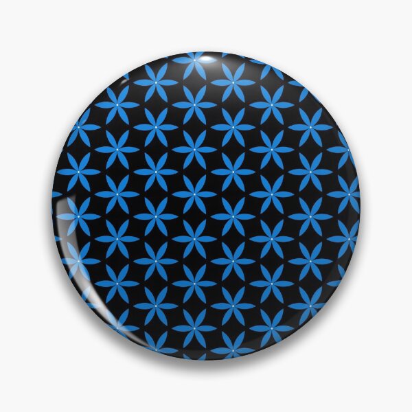 Item preview, Blue flowers on black background designed and sold by JohnyDas.