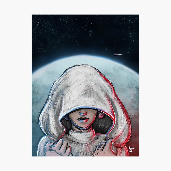 She is one with the Force... Photographic Print