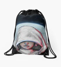 She is one with the Force... Drawstring Bag