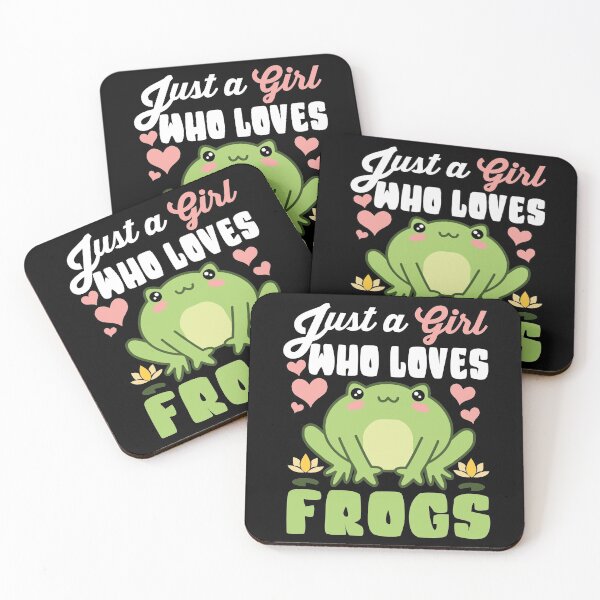 Item preview, Just A Girl Who Loves kawaii Frogs designed and sold by samah82.