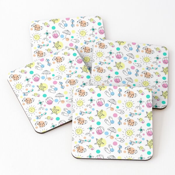 Item preview, Happy summer Drawing beach pattern designed and sold by lakshithared.