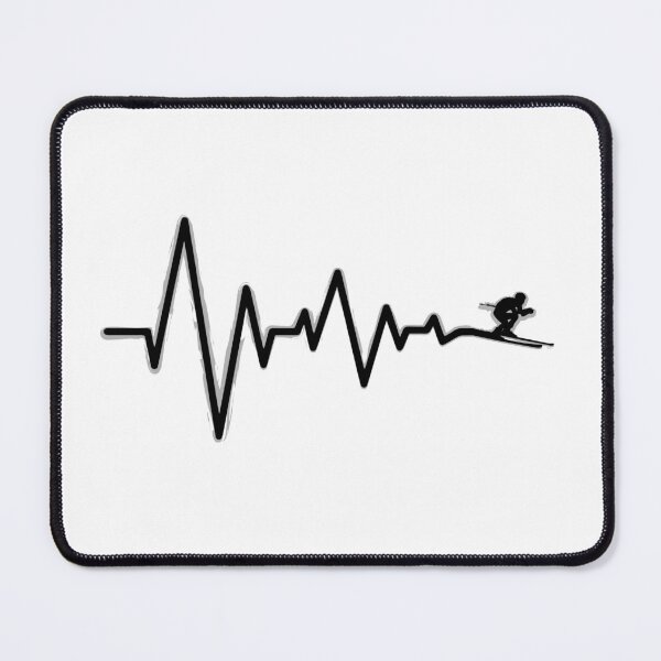 Item preview, Skiing Downhill Heartbeat designed and sold by Sky1I.