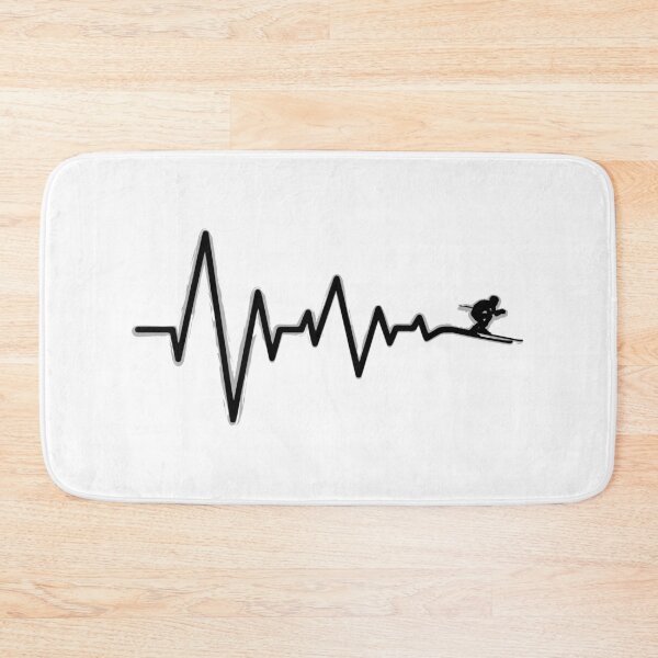 Item preview, Skiing Downhill Heartbeat designed and sold by Sky1I.