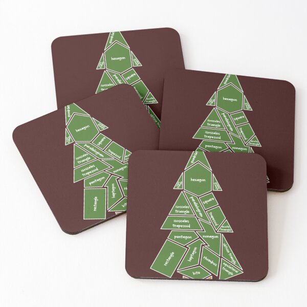 Item preview, Math Teacher Christmas Tree Made of Shapes Classic designed and sold by Herachf.