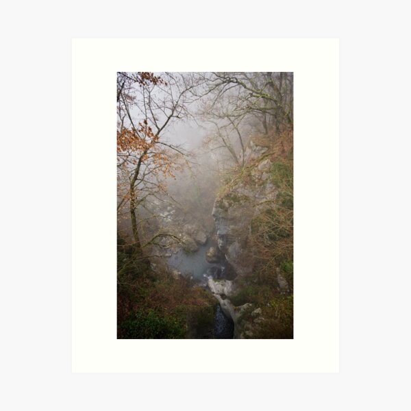 Fog on Barbennaz Art Print