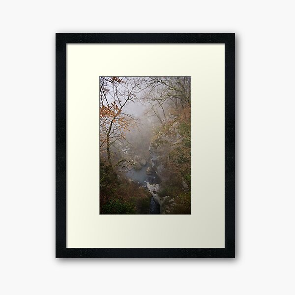 Fog on Barbennaz Framed Art Print