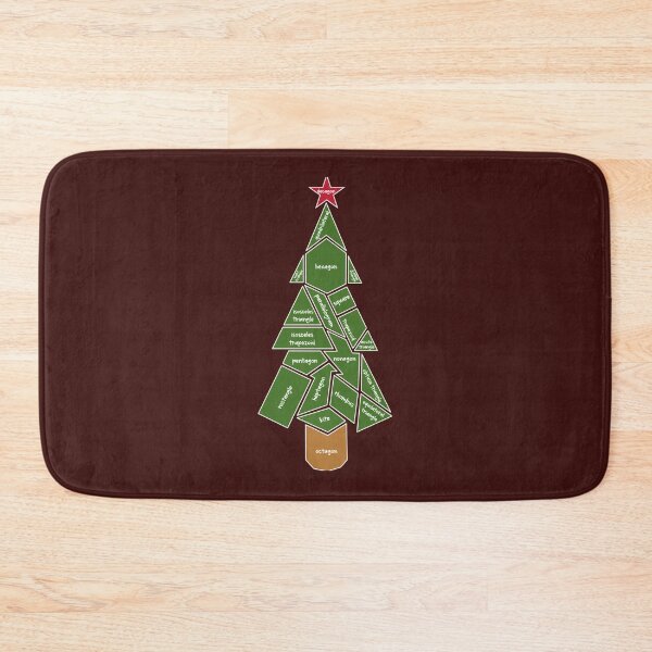 Item preview, Math Teacher Christmas Tree Made of Shapes Classic designed and sold by Herachf.