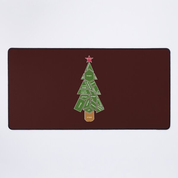 Item preview, Math Teacher Christmas Tree Made of Shapes Classic designed and sold by Herachf.