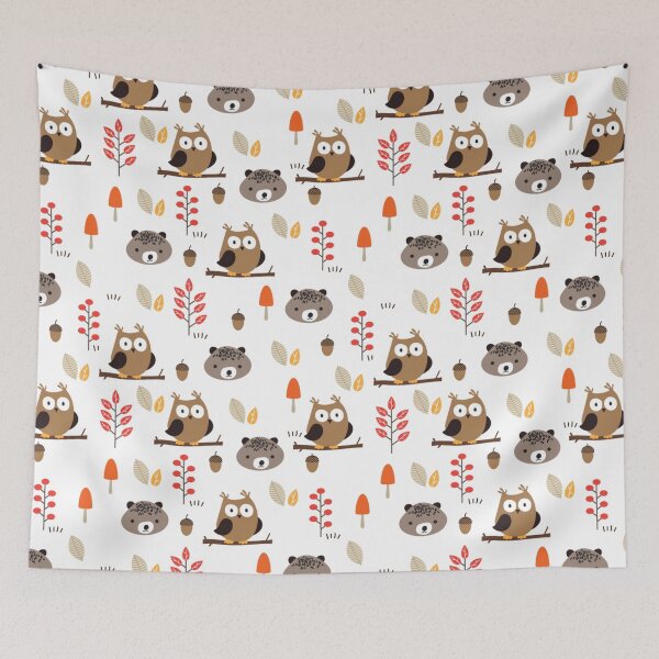Item preview, Childish owl and bear designed and sold by SweetPea49.