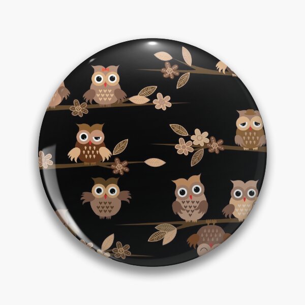 Item preview, Cute brown cartoon owls  designed and sold by SweetPea49.