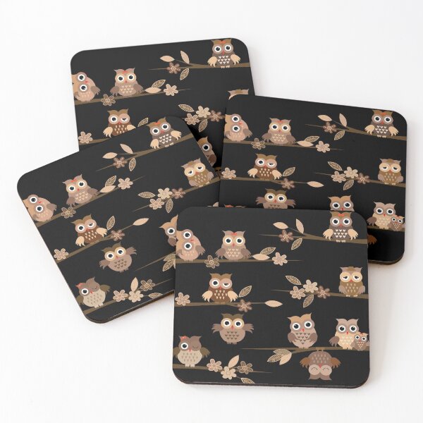 Item preview, Cute brown cartoon owls  designed and sold by SweetPea49.