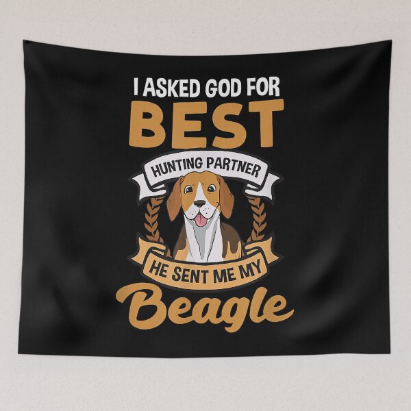 Item preview, Asked God For Best Hunting Partner Design Beagle Hunting designed and sold by KevinBeale.