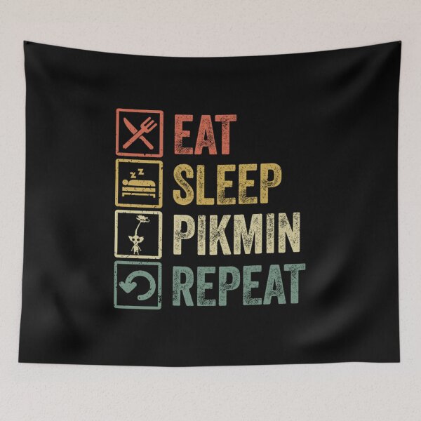 Item preview, Funny eat sleep pikmin repeat retro vintage gift designed and sold by Gorbunovavladis.