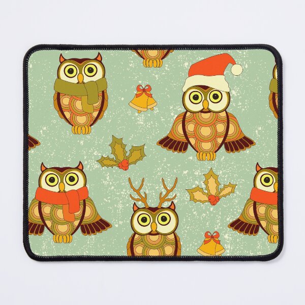 Item preview, Cute owl christmas seamless designed and sold by SweetPea49.