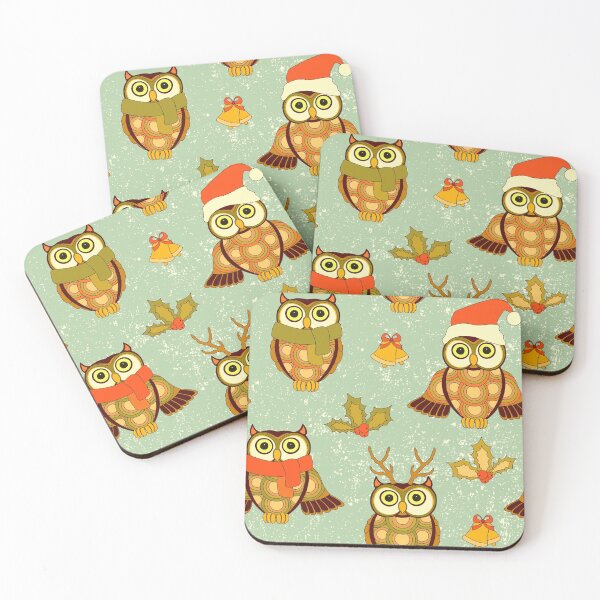 Item preview, Cute owl christmas seamless designed and sold by SweetPea49.