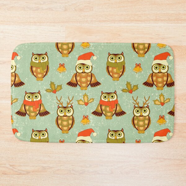 Item preview, Cute owl christmas seamless designed and sold by SweetPea49.