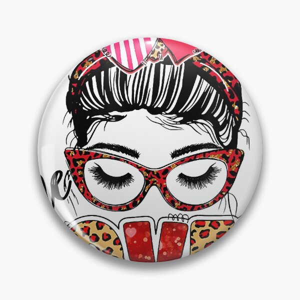 Item preview, One Loved Mamey Leopard Messy Bun Valentine's Day designed and sold by JodyBoling.