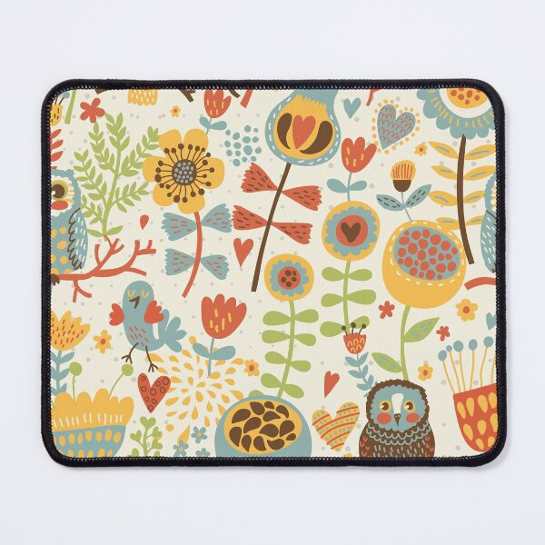 Item preview, Cute vintage colorful owls designed and sold by SweetTea4U.