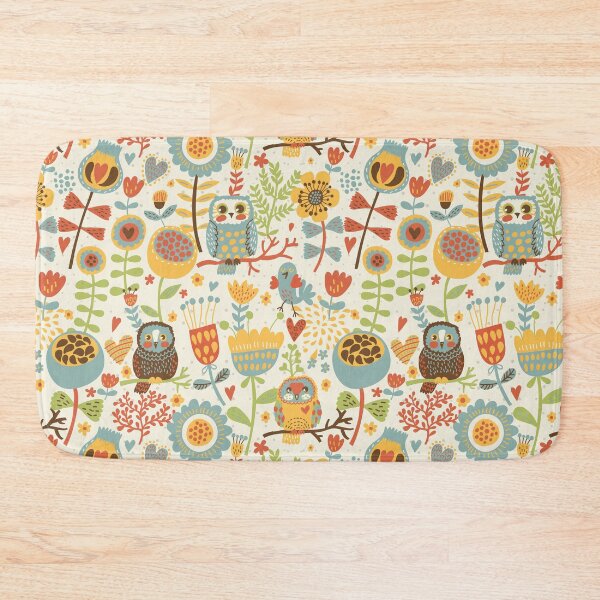 Item preview, Cute vintage colorful owls designed and sold by SweetTea4U.
