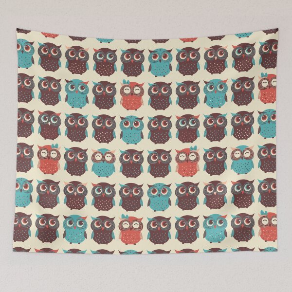 Item preview, Cute colorful baby owls designed and sold by SweetTea4U.