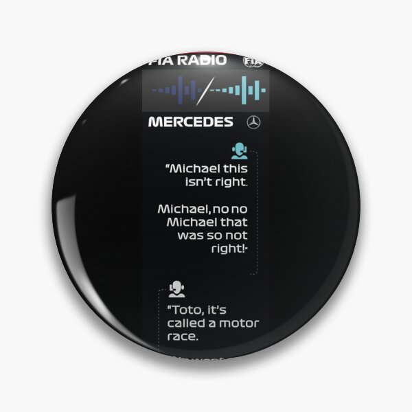 Item preview, Team Radio Mercedes FIA Toto Michael Classic designed and sold by TracyRape.