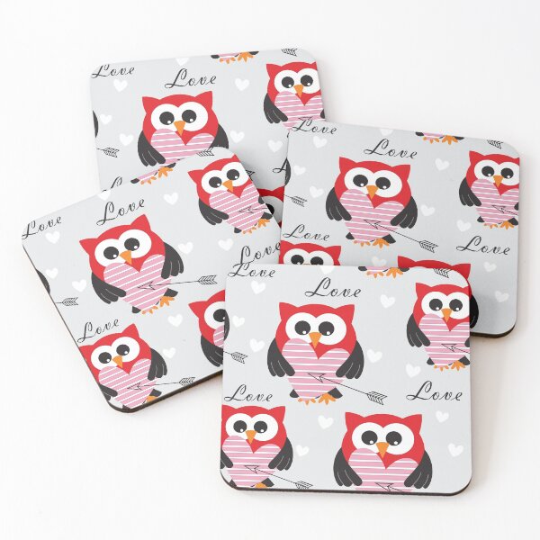 Item preview, Cute owl valentine heart designed and sold by SweetTea4U.