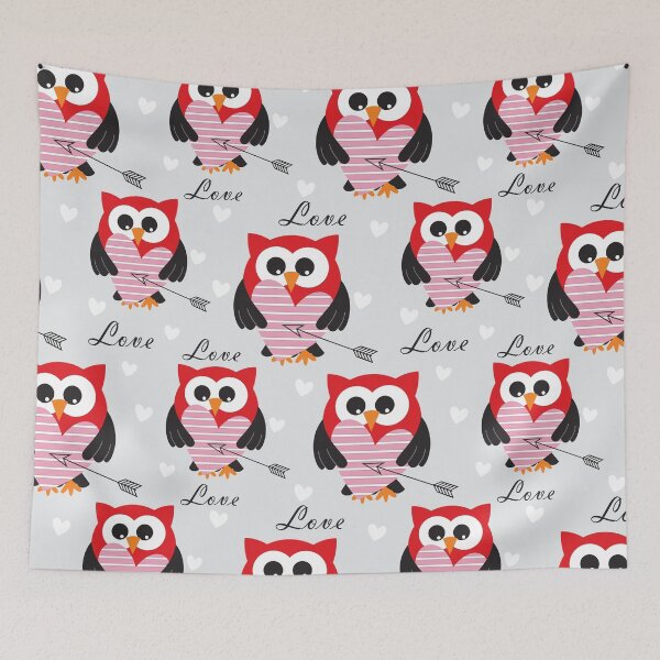 Item preview, Cute owl valentine heart designed and sold by SweetTea4U.