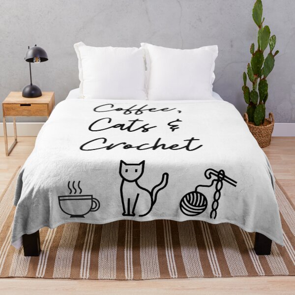 Item preview, Coffee Cats Crochet - natural designed and sold by CarolynLee45.