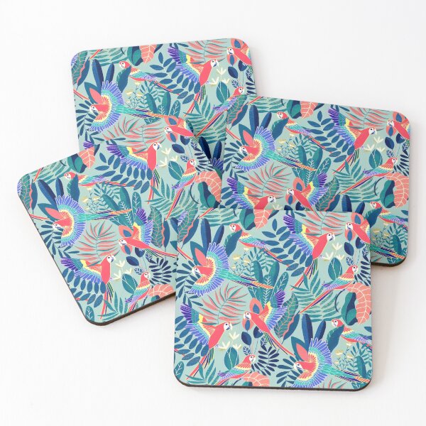 Item preview, Jungle Parrot Paradise - Pastel Rainforest designed and sold by TigaTiga.