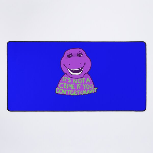 Item preview, its not a crime if you dont get caught- barnbey dinosaur Sticker designed and sold by KerstinSamson.