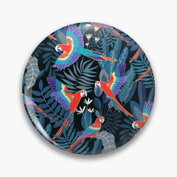 Item preview, Jungle Parrot Paradise - Midnight Moody  designed and sold by TigaTiga.