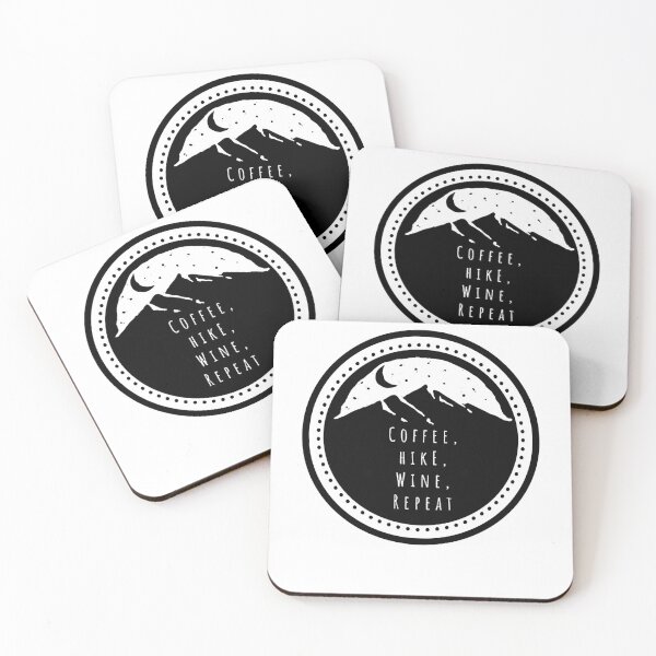 Item preview, Coffee Hike Wine Repeat designed and sold by CarolynLee45.