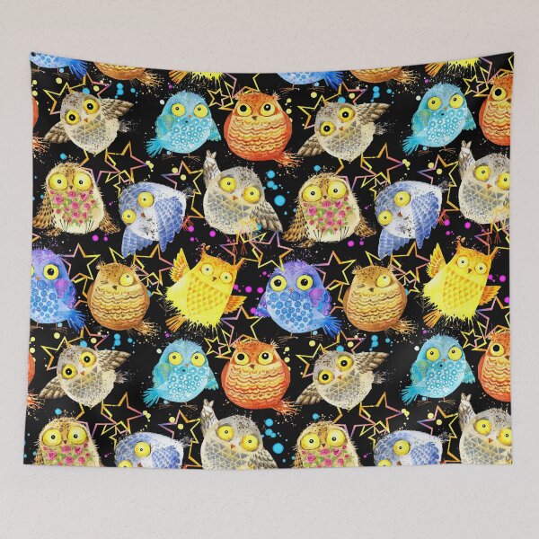 Item preview, Cute owl watercolor art designed and sold by SweetTea4U.