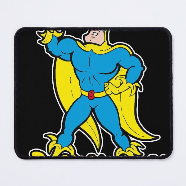 Item preview, Bananaman Classic Cartoon Essential T-Shirt.png designed and sold by Rayndison.