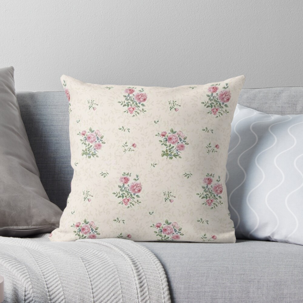 Aesthetic simple coquette print Pillow for Sale by Cronchyfrog11