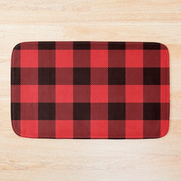 Item preview, Scottish Tartan Buffalo Plaid Black Red designed and sold by DeYoungFashion.