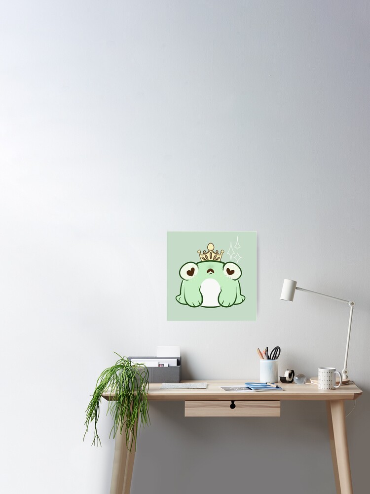Kawaii Frog Prince Photographic Print for Sale by Paintingpixel