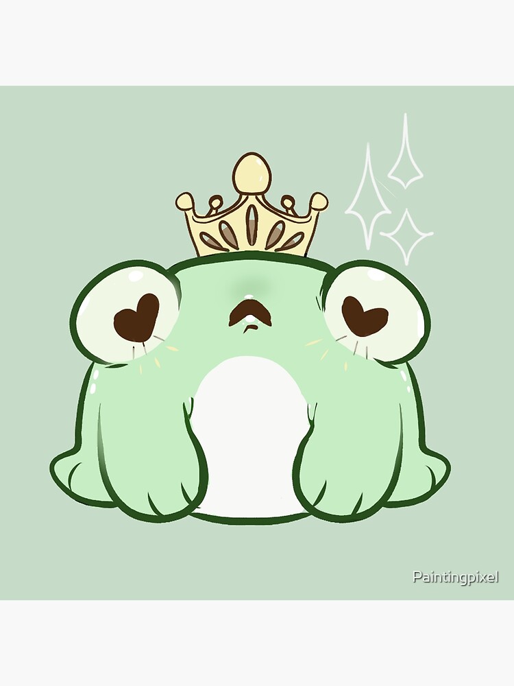 Kawaii Frog Prince Photographic Print for Sale by Paintingpixel