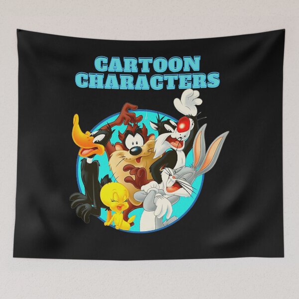 Item preview, Cartoon Characters Classic T-Shirt.png designed and sold by JoshWoodward.