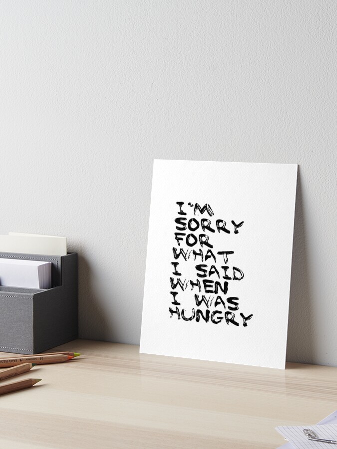 Definition Of Hungry Funny Kitchen Decor Wall Art Canvas Prints